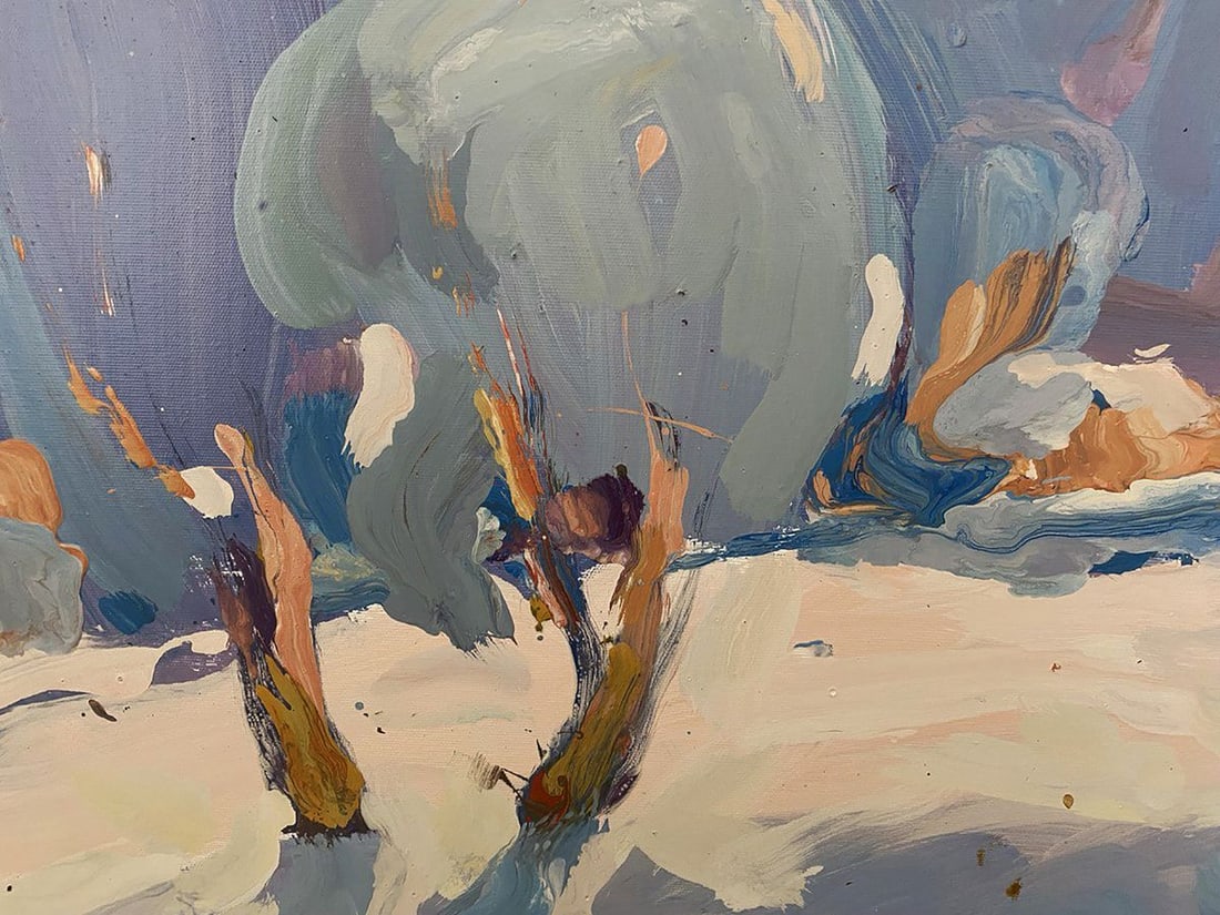 Oil painting Covered with snow Oleksiy Ivanyuk - 4