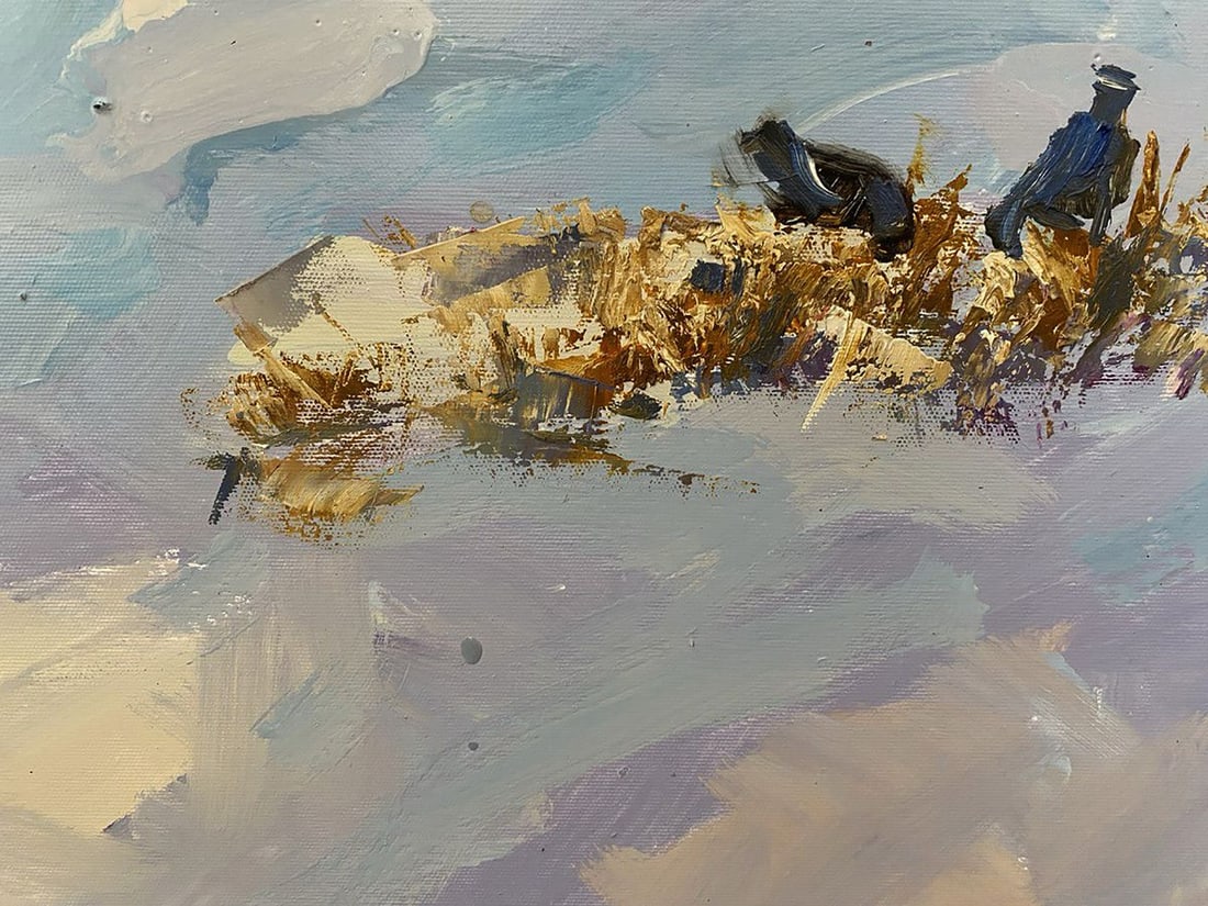 Oil painting Covered with snow Oleksiy Ivanyuk - 7