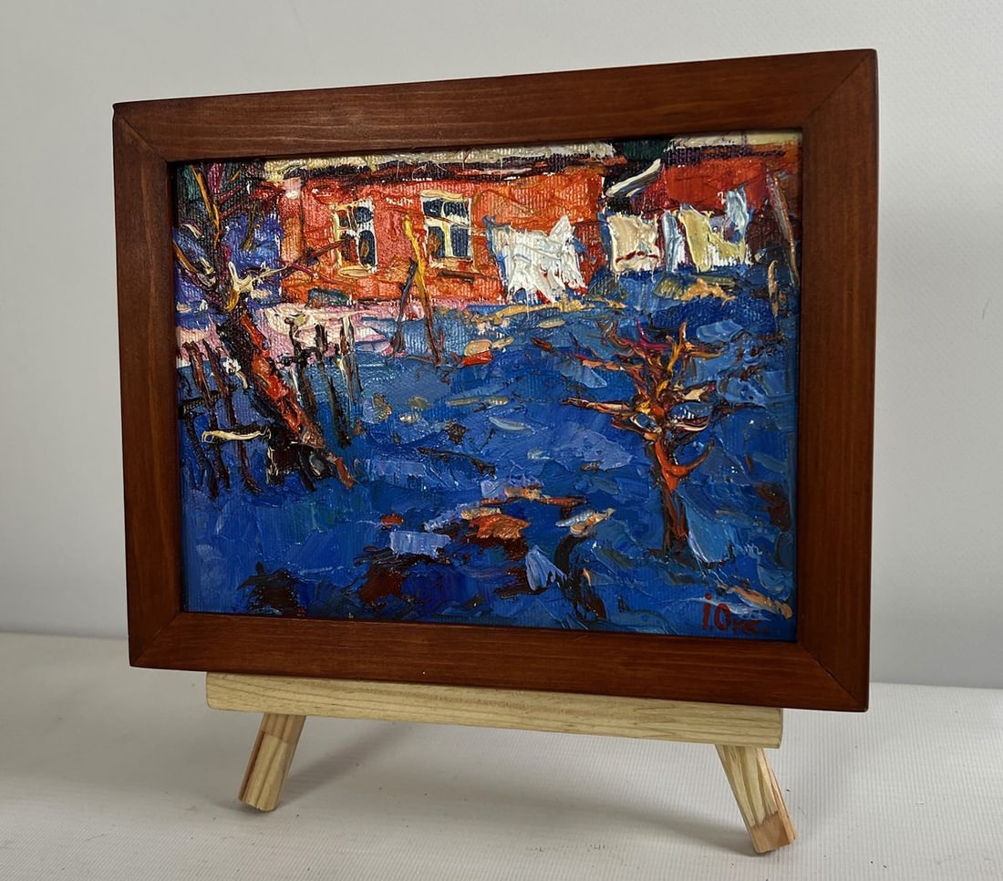 Oil painting The last days of winter Oksana Kalenyuk - 2