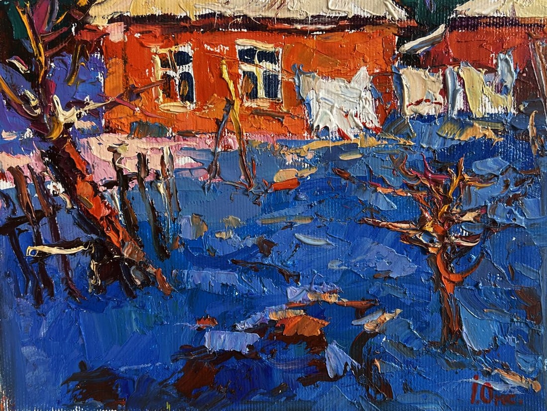 Oil painting The last days of winter Oksana Kalenyuk - 3