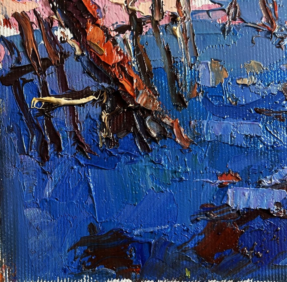 Oil painting The last days of winter Oksana Kalenyuk - 6