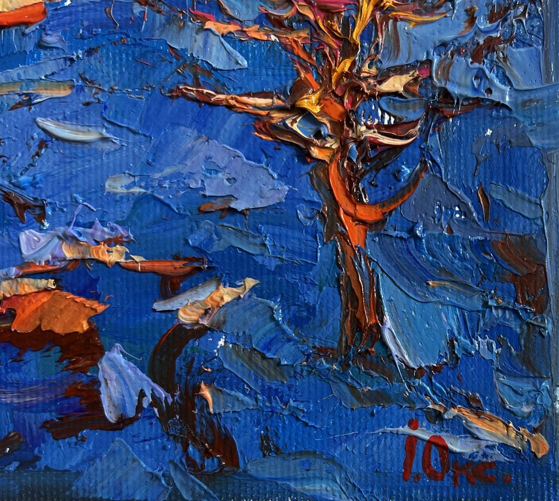 Oil painting The last days of winter Oksana Kalenyuk - 7