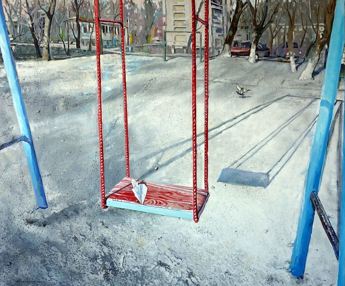 Oil painting January 1 Varvarov Anatoly Viktorovich: Title: Oil painting January 1 Varvarov Anatoly Viktorovich Description: NoVarv 3 *** ABOUT THIS PAINTING *** * TITLE: "January 1" * ARTIST: Varvarov Anatoly Viktorovich * SIZE: 135x155 cm/'53.14x61.02