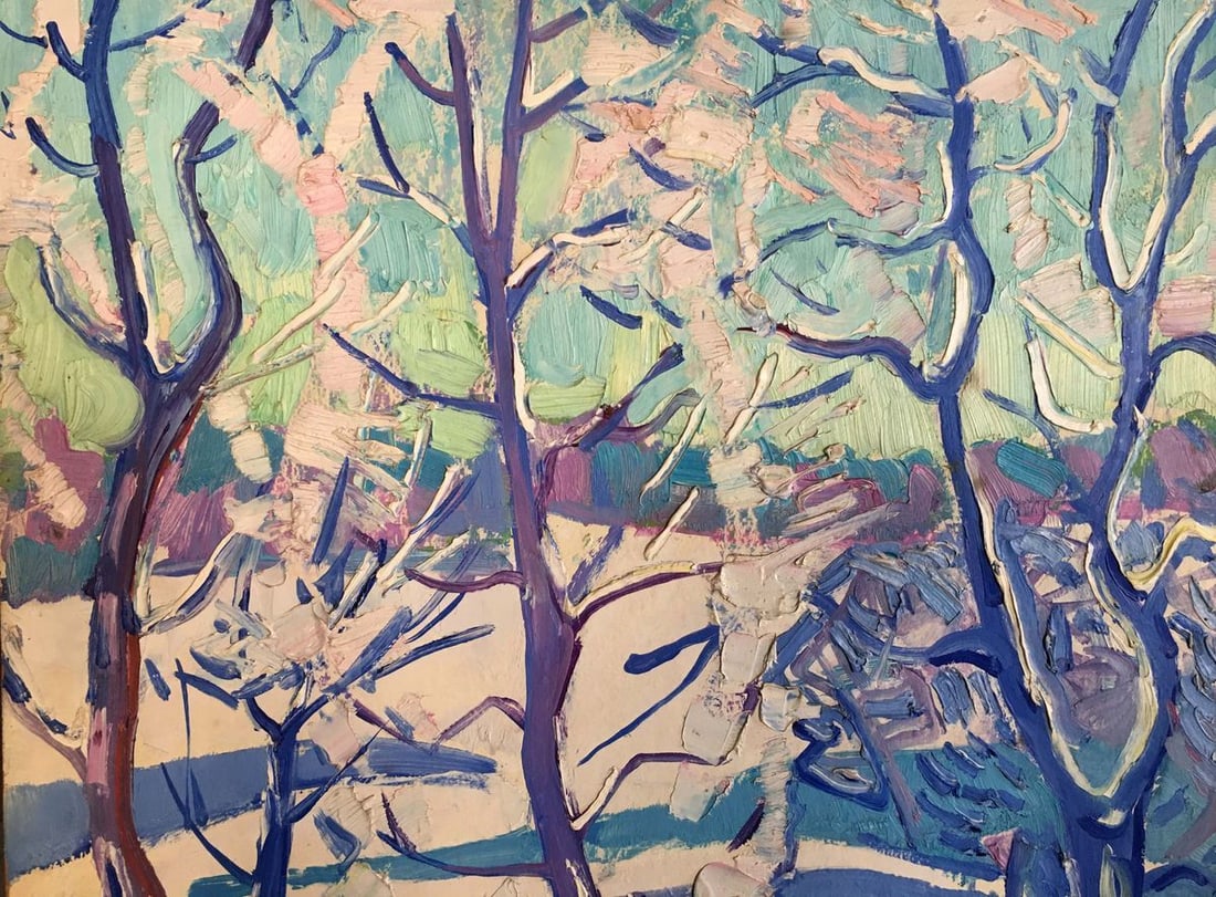 Oil painting Winter sun Glushchenko Nikolay Petrovich - 2