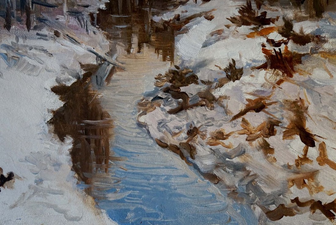 Oil painting Winter - 3