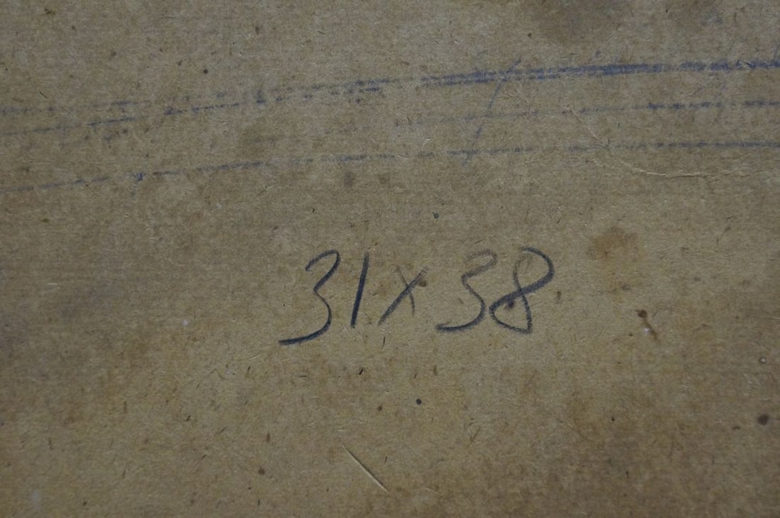 Oil painting Winter landscape - 8