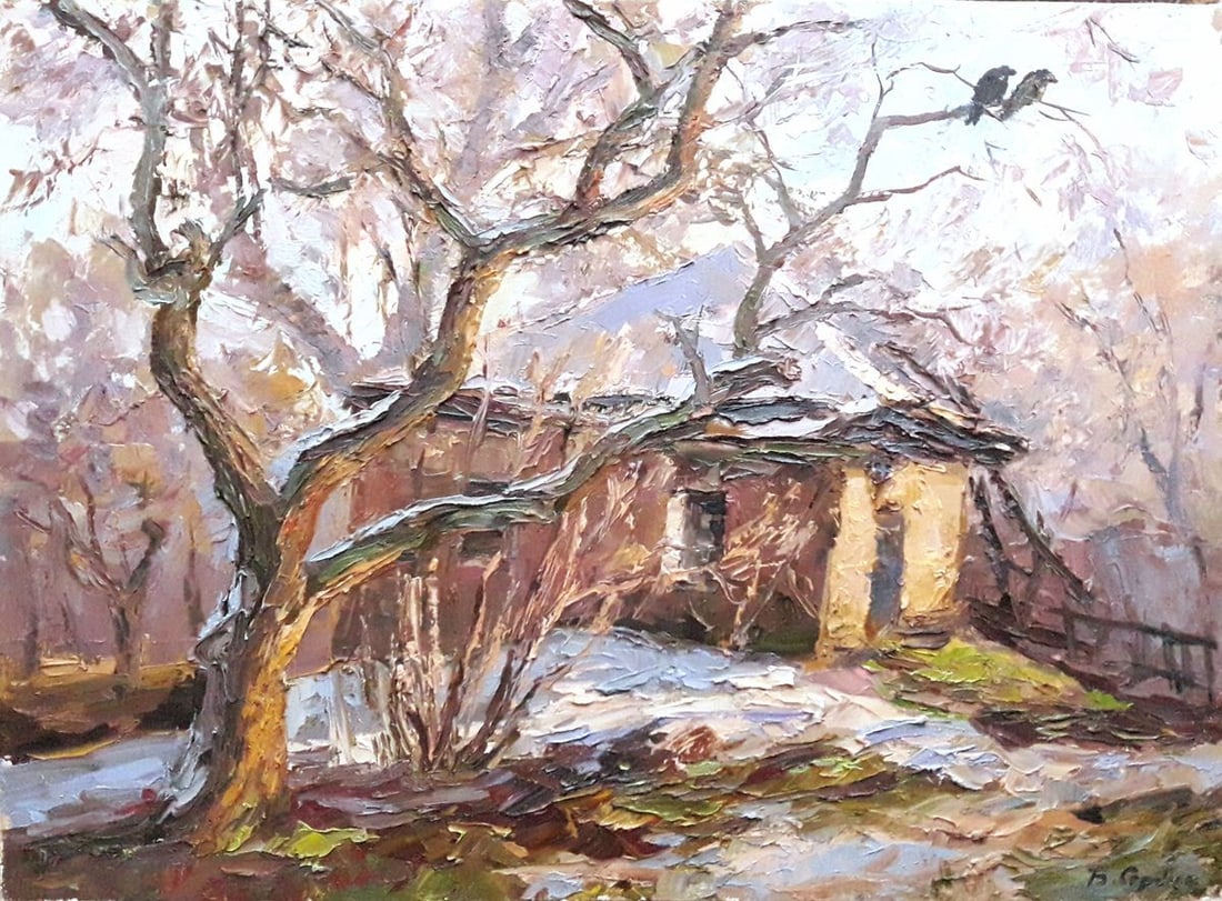 Oil painting Old apple tree Serdyuk Boris Petrovich (1 of 6)