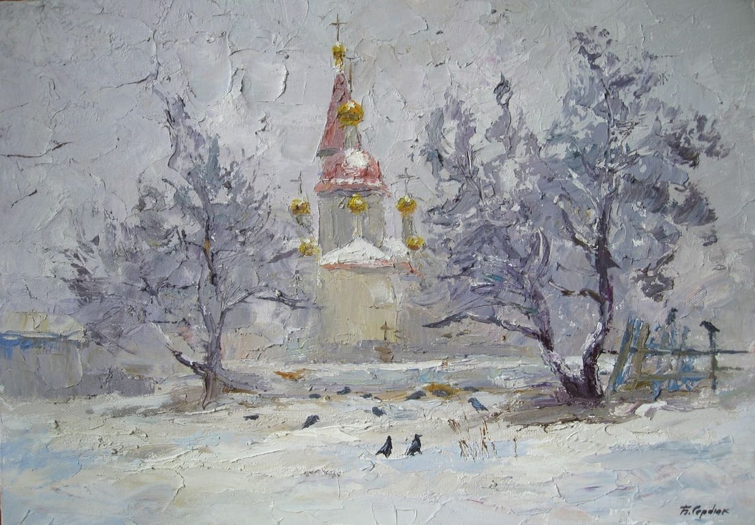 Oil painting Breathed cold Serdyuk Boris Petrovich (1 of 6)