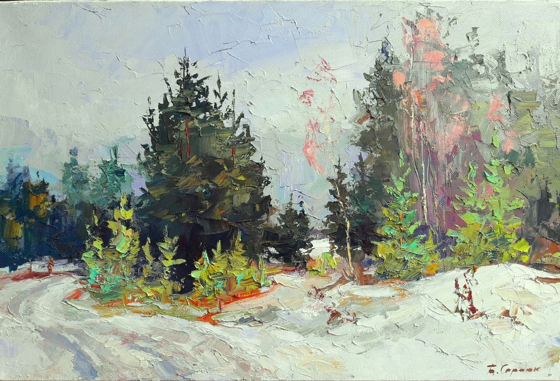 Oil painting Getting dark Serdyuk Boris Petrovich (1 of 6)