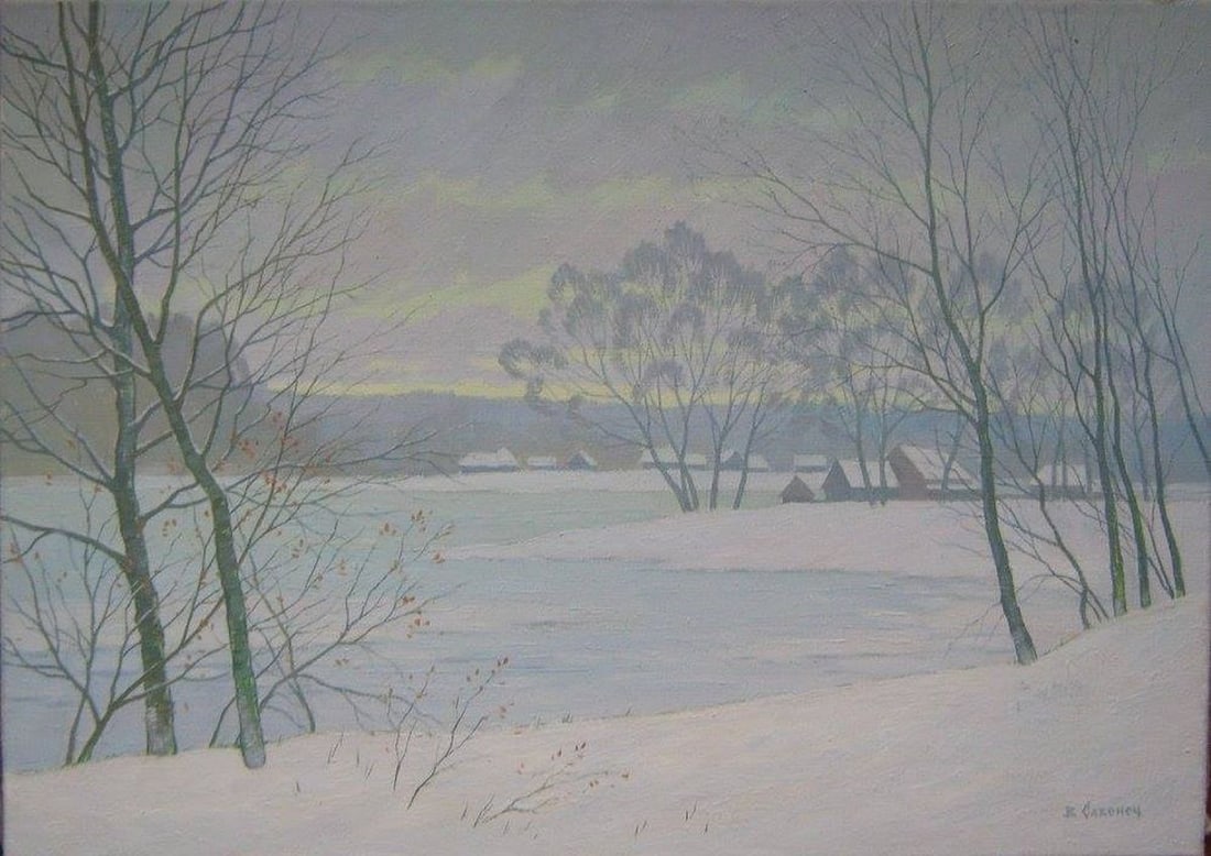 Oil painting Snowstorm Kalebets Valery (1 of 1)