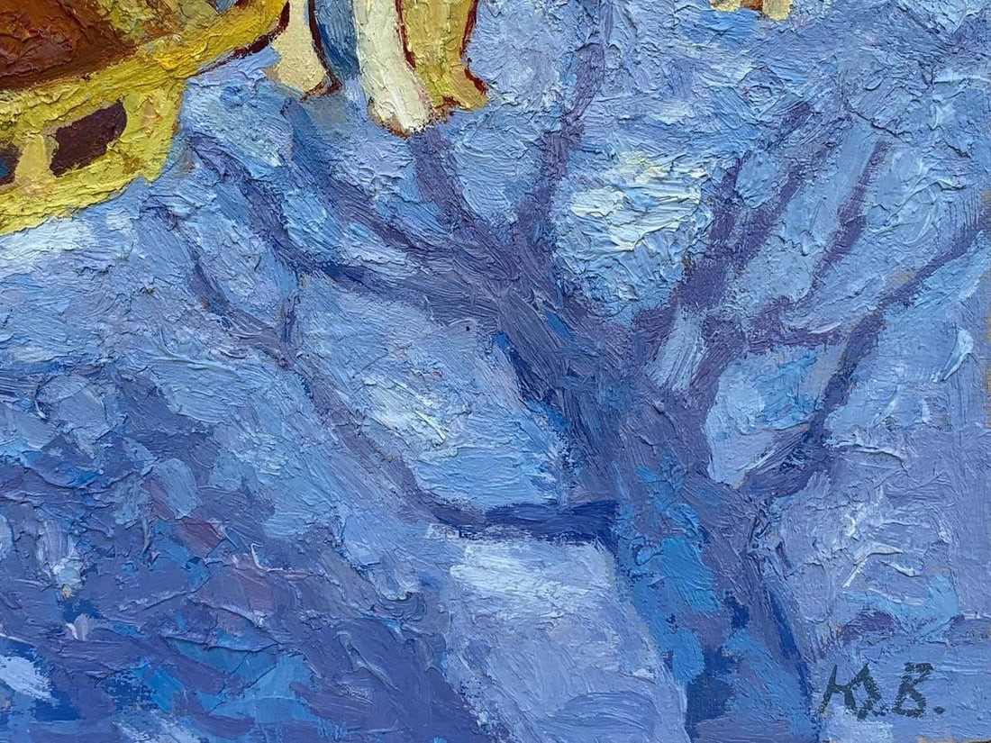 Oil painting At the post office Vladimir Yakovlevich Yukin - 10