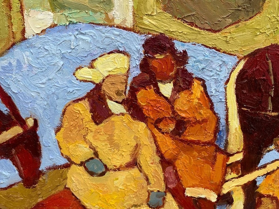 Oil painting At the post office Vladimir Yakovlevich Yukin - 5