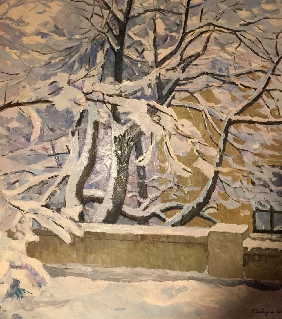 Oil painting Winter sketch Sabadysh Petr Yevlampievich (1 of 16)