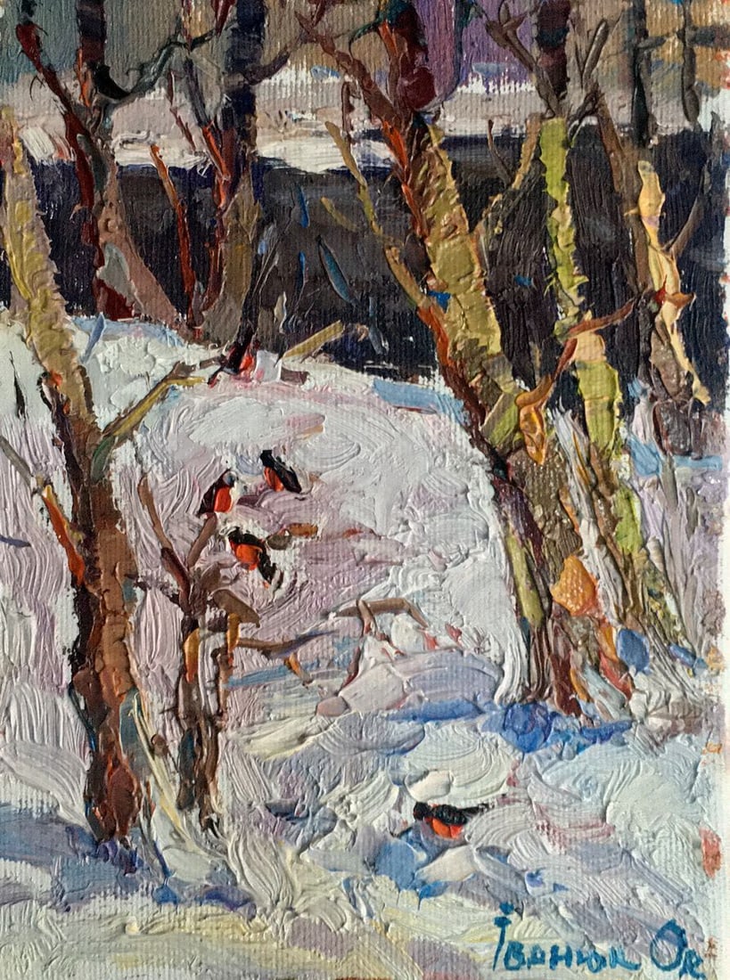 Oil painting Winter Kalenyuk Oksana (1 of 16)