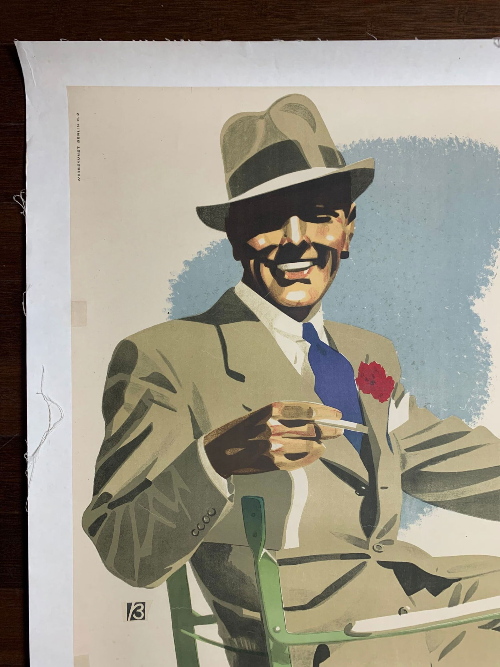 Hofele Clothing - Art by B (1930's) 33x47.5 German Advertising Poster LB - 2