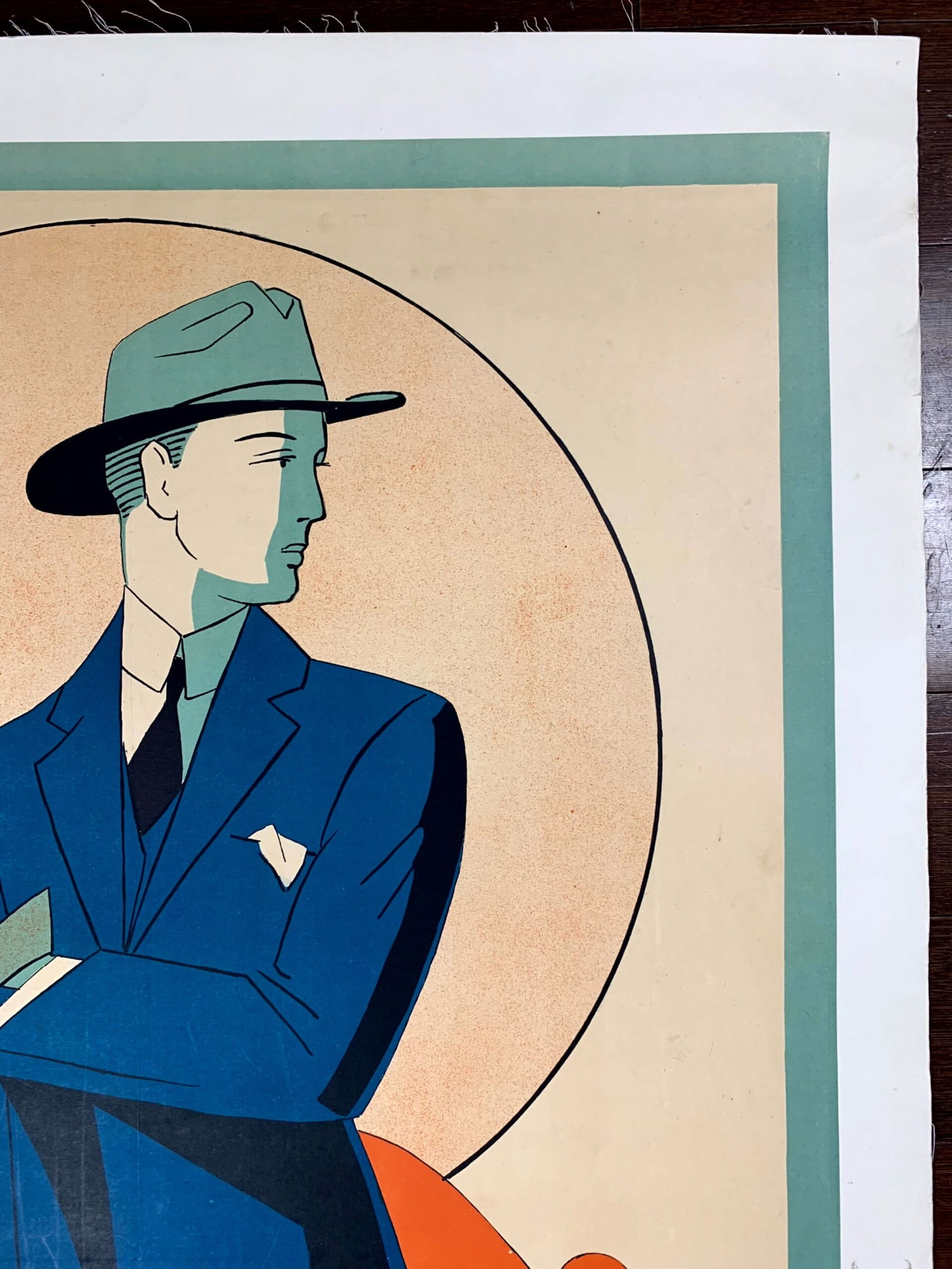 La Mode Masculine - Art By Margi (1932) 24x38 Belgian Advertising Poster LB - 3