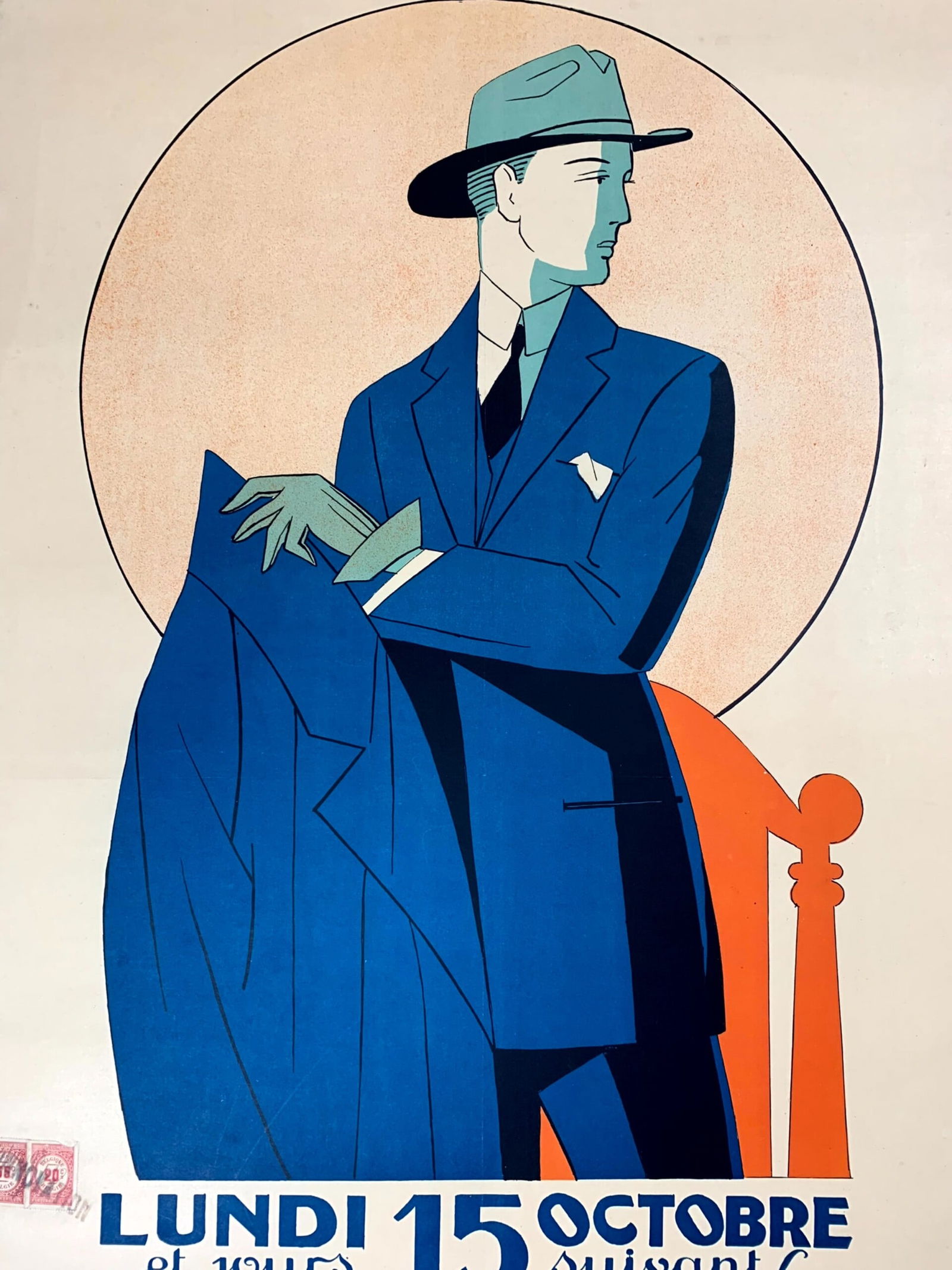 La Mode Masculine - Art By Margi (1932) 24x38 Belgian Advertising Poster LB - 6