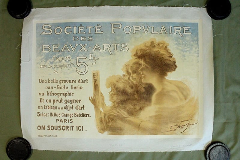 Societe Populaire - Art By Maurice Neumont (1908) 18x26 French Advertising Poster LB (1 of 2)