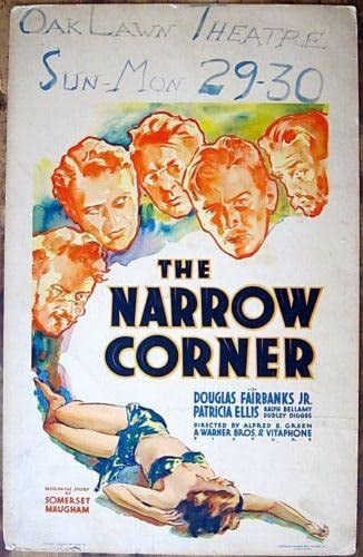 Narrow Corner - Douglas Fairbanks (1933) US Pre-Code Window Card Movie Poster (1 of 1)