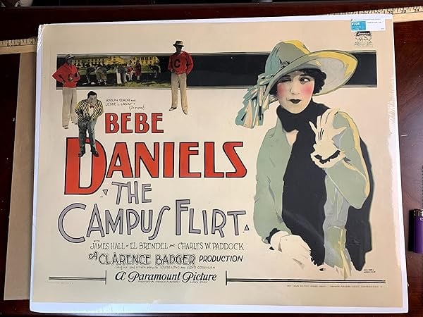 The Campus Flirt - Bebe Daniels (1926) US Half Sheet Movie Poster - Very Rare!: Title: The Campus Flirt - Bebe Daniels (1926) US Half Sheet Movie Poster - Very Rare! Description: The Campus Flirt - Bebe Daniels (1926) US Half Sheet Movie Poster - Very Rare!, Please refer to the