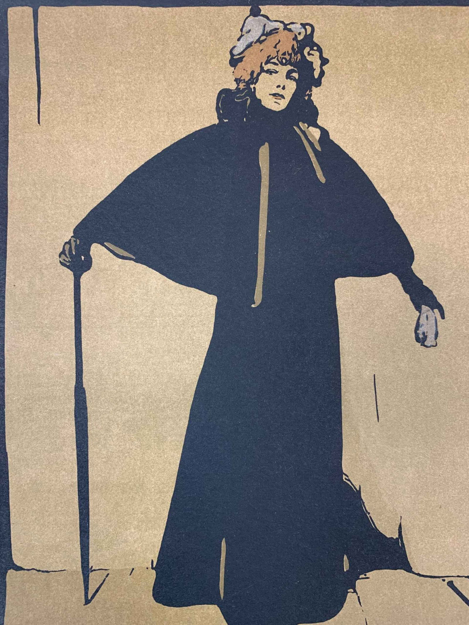 Sarah Bernhardt - Art William Nicholson (1897) 9.75x10.125 US Magazine Page - 5