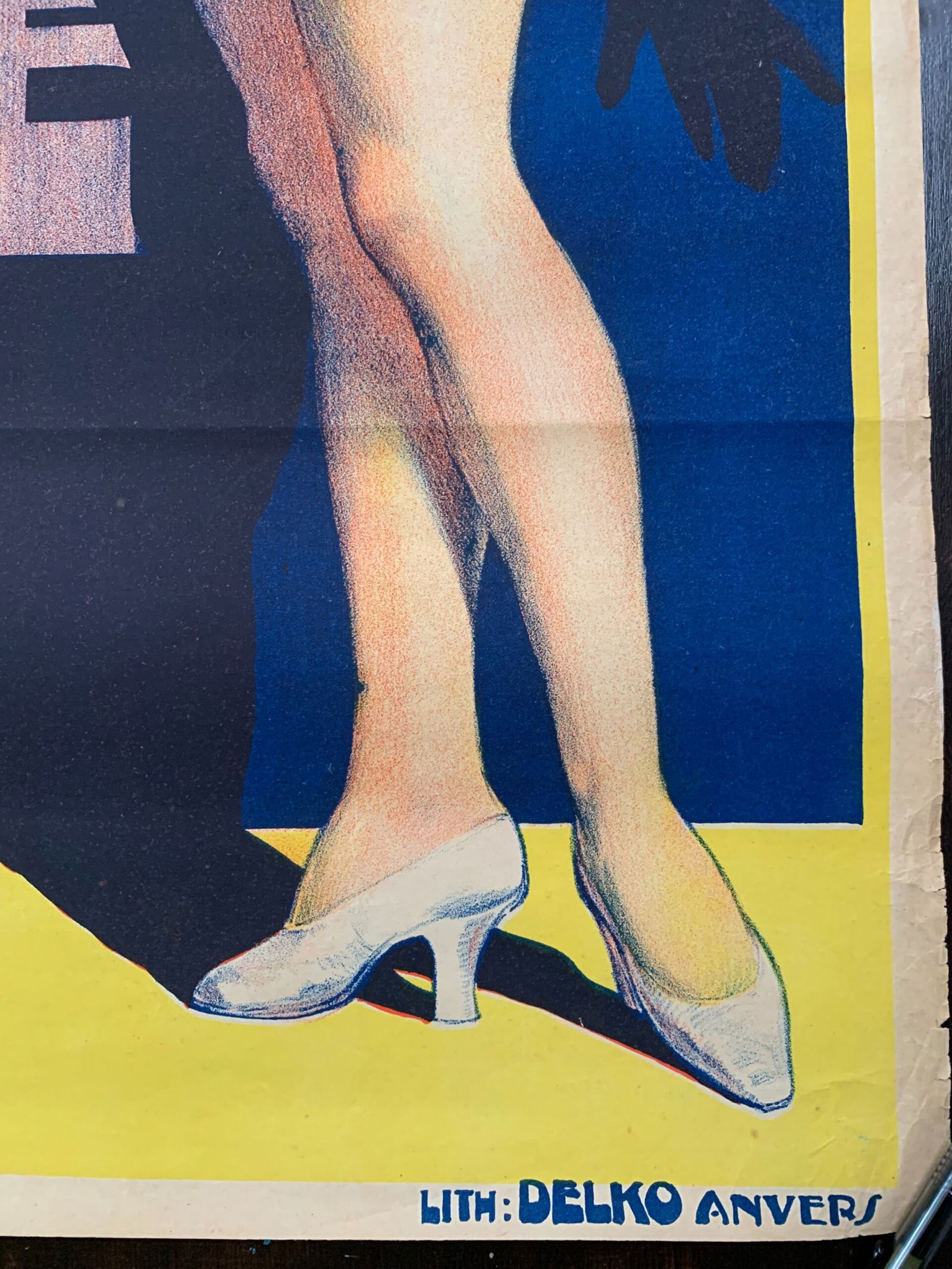 Venus Moderne - Art by Julien t’Felt (1926) 24.25x33.5 Belgian Pre-War Movie Lithograph Poster - 6