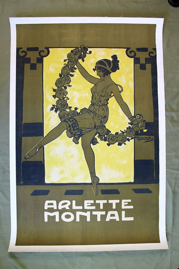 Arlette Montal - Art By Edouard Alexandre Bernard (1914) 31x48 French Advertising Poster LB (1 of 1)