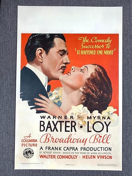 Broadway Bill - Baxter & Loy (1936) US Insert Movie Poster LB (1 of 5)