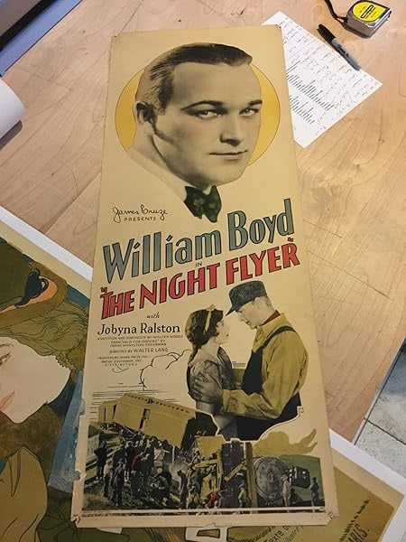 The Night Flyer - William Boyd (1928) US Insert Movie Poster (1 of 1)