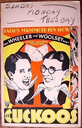 The Cuckoos (1930) US Window Card Poster - Wheeler And Woolsey As Birds! (1 of 1)