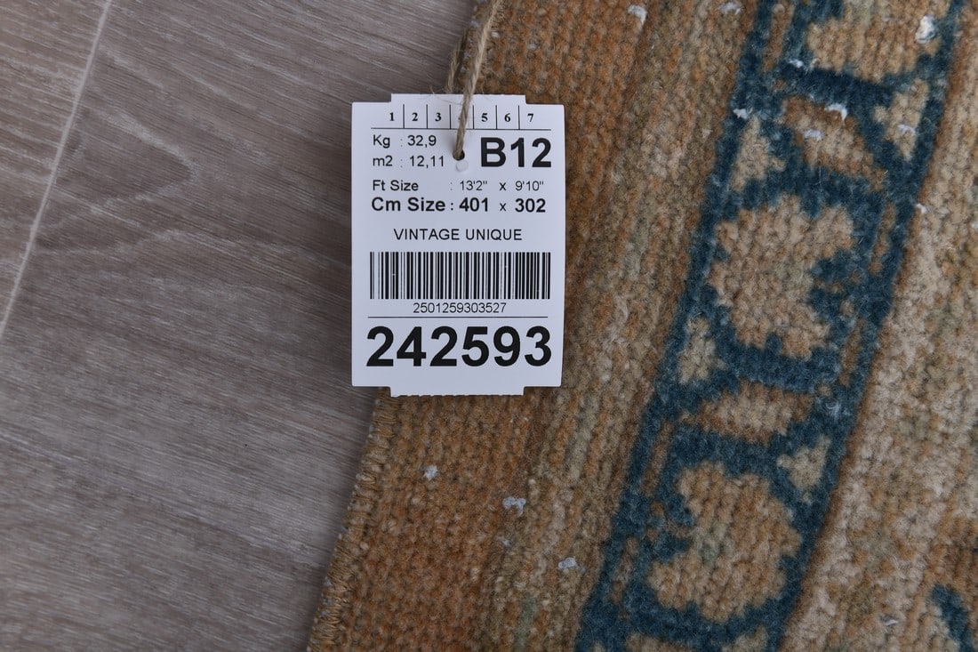 9'10'' x 13'1'' Unique Handmade Vintage Rug - 242593 - 13