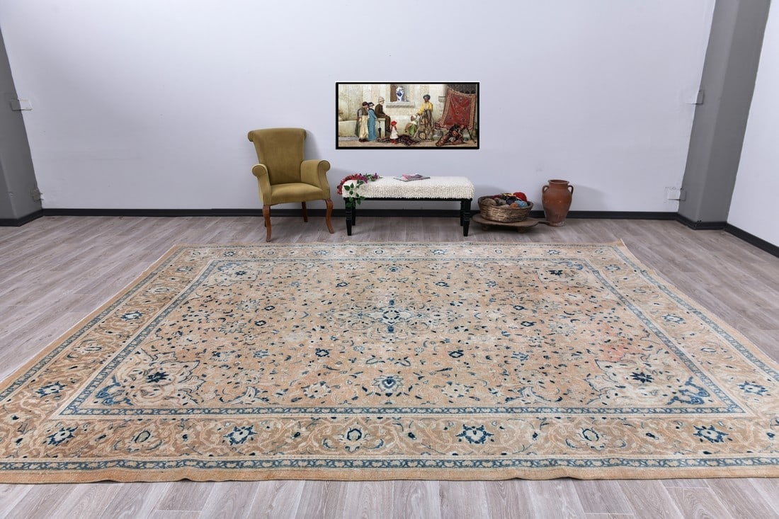 9'10'' x 13'1'' Unique Handmade Vintage Rug - 242593 (1 of 13)