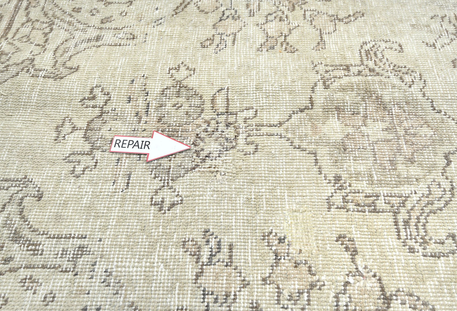 Antique Floral Traditional 5'7X8'8 Distressed Vintage Oriental Rug - 6