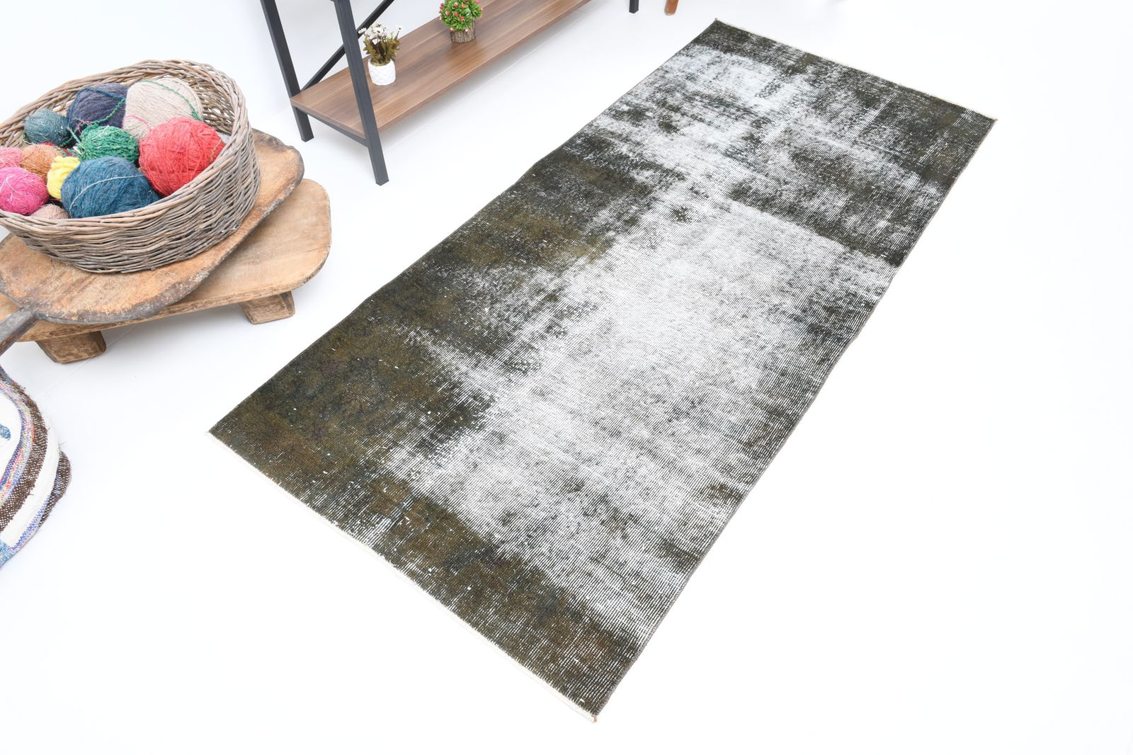 3'1'' x 6'9'' Turkish Vintage Runner Rug - 7218 - 4