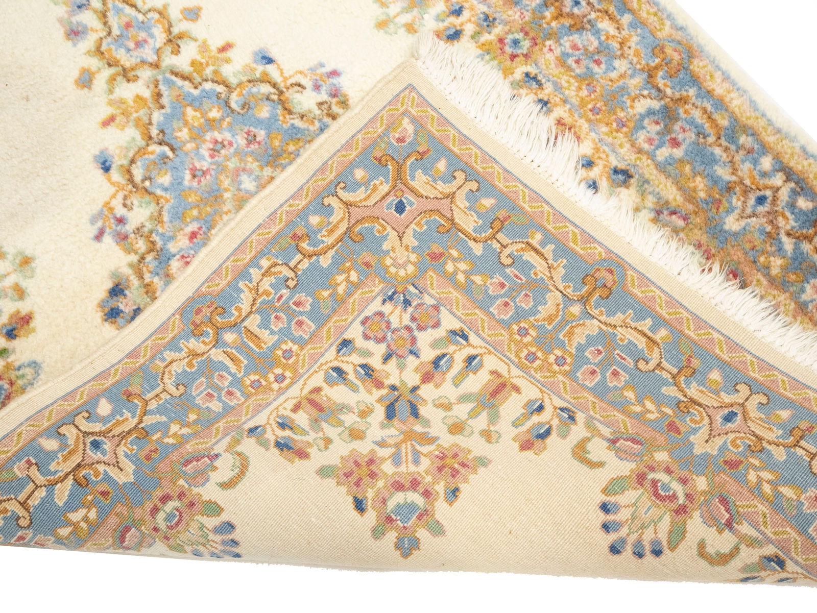 Vintage Traditional Floral 3X5 Kerman Persian Rug - 13