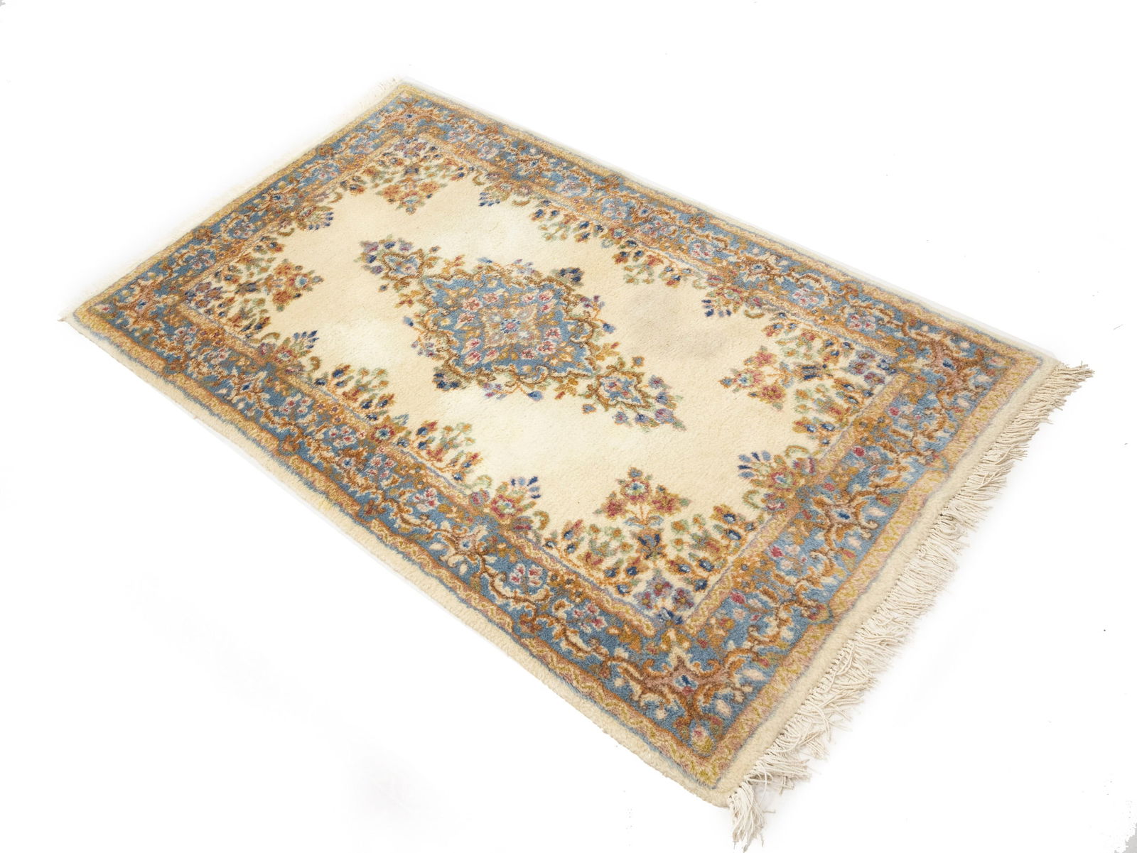 Vintage Traditional Floral 3X5 Kerman Persian Rug - 3