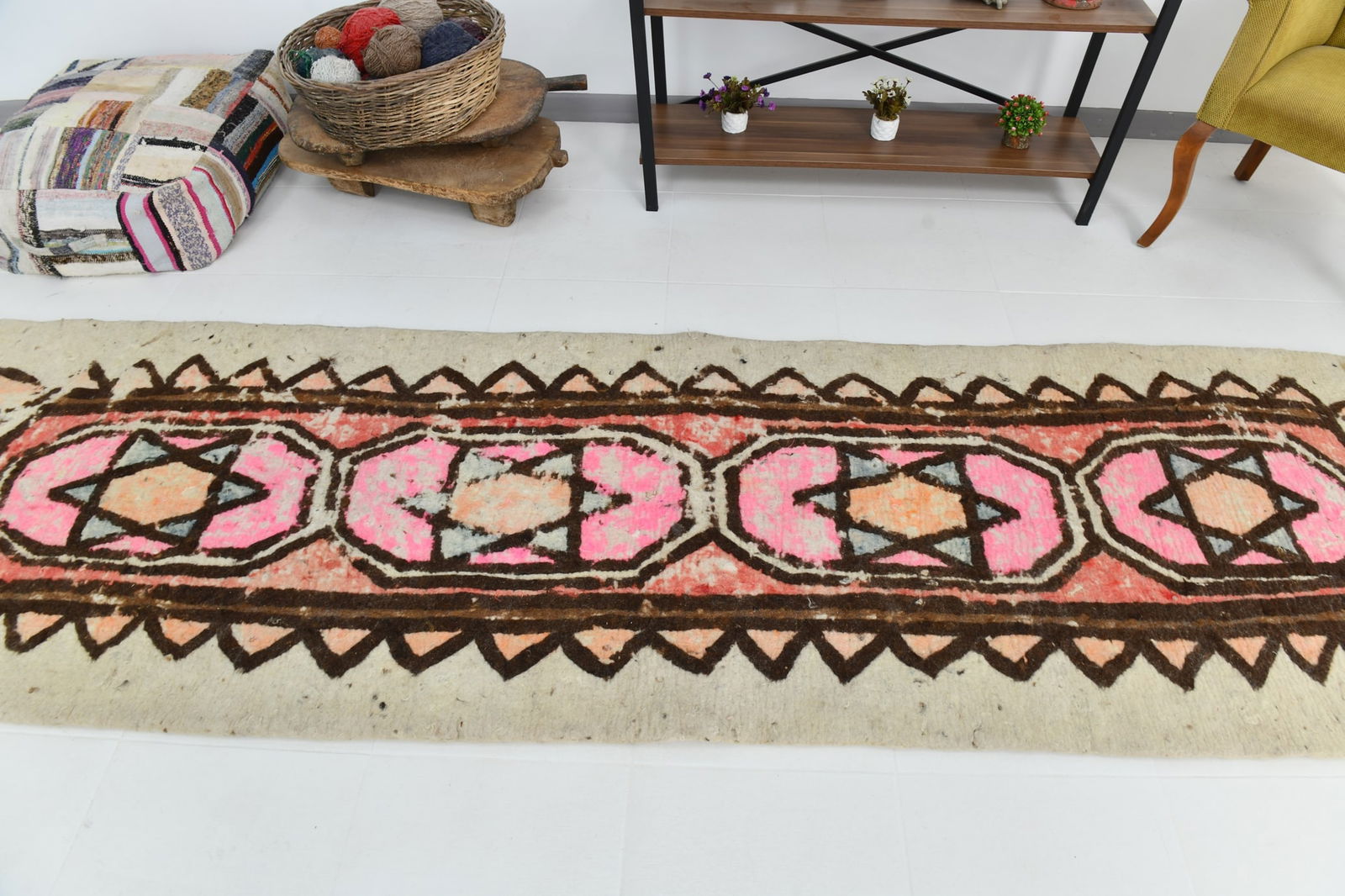 3'2'' x 11'5'' Turkish Vintage Runner Rug - 23053 - 3