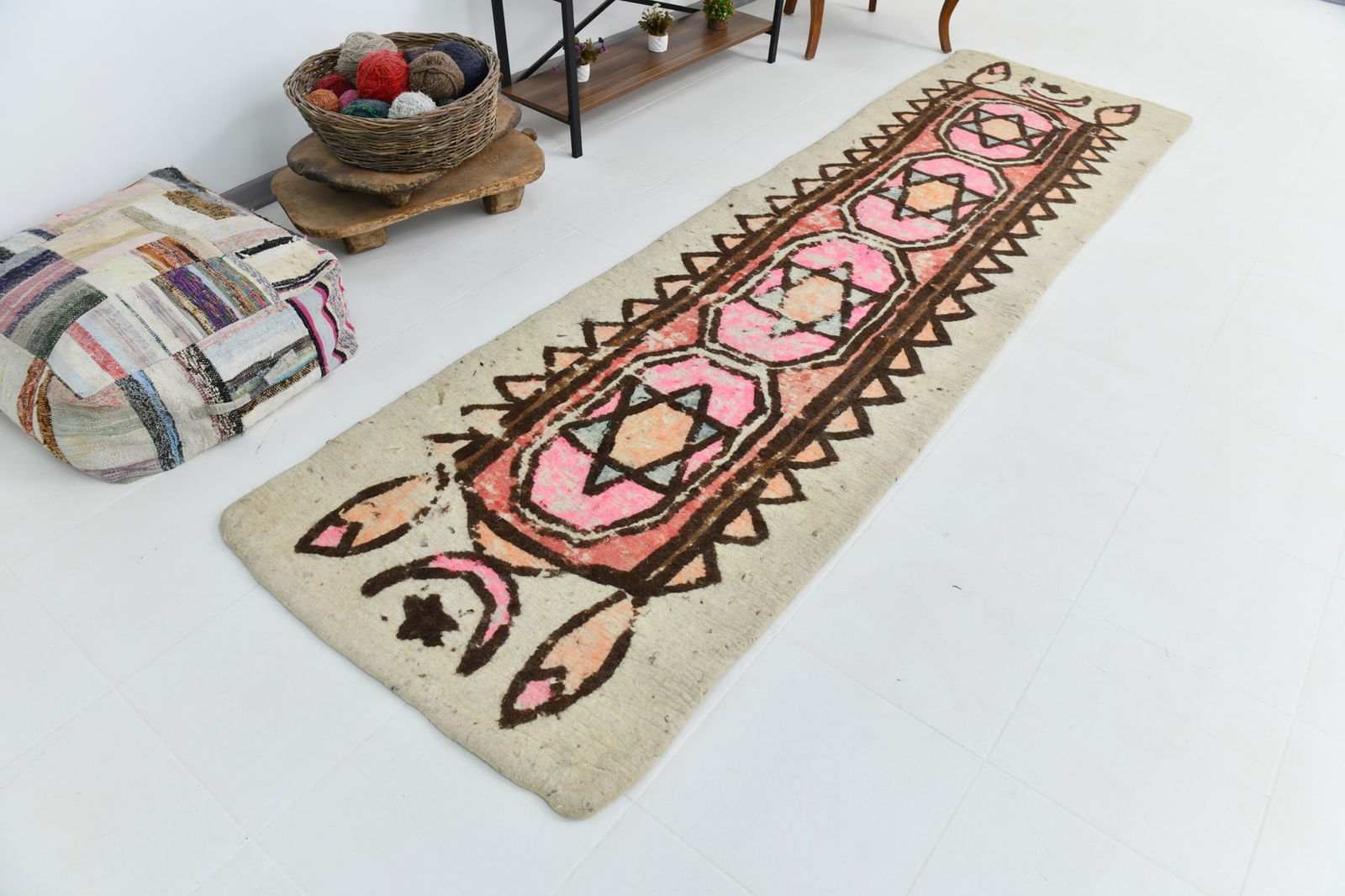 3'2'' x 11'5'' Turkish Vintage Runner Rug - 23053 - 4