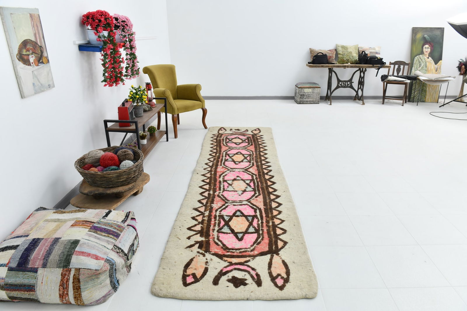 3'2'' x 11'5'' Turkish Vintage Runner Rug - 23053 - 8