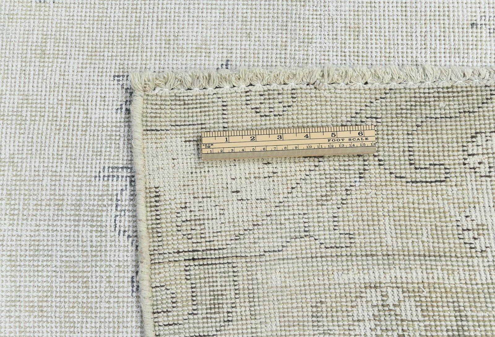 Muted Beige Antique Floral Traditional 7X10 Distressed Vintage Oriental Rug - 11