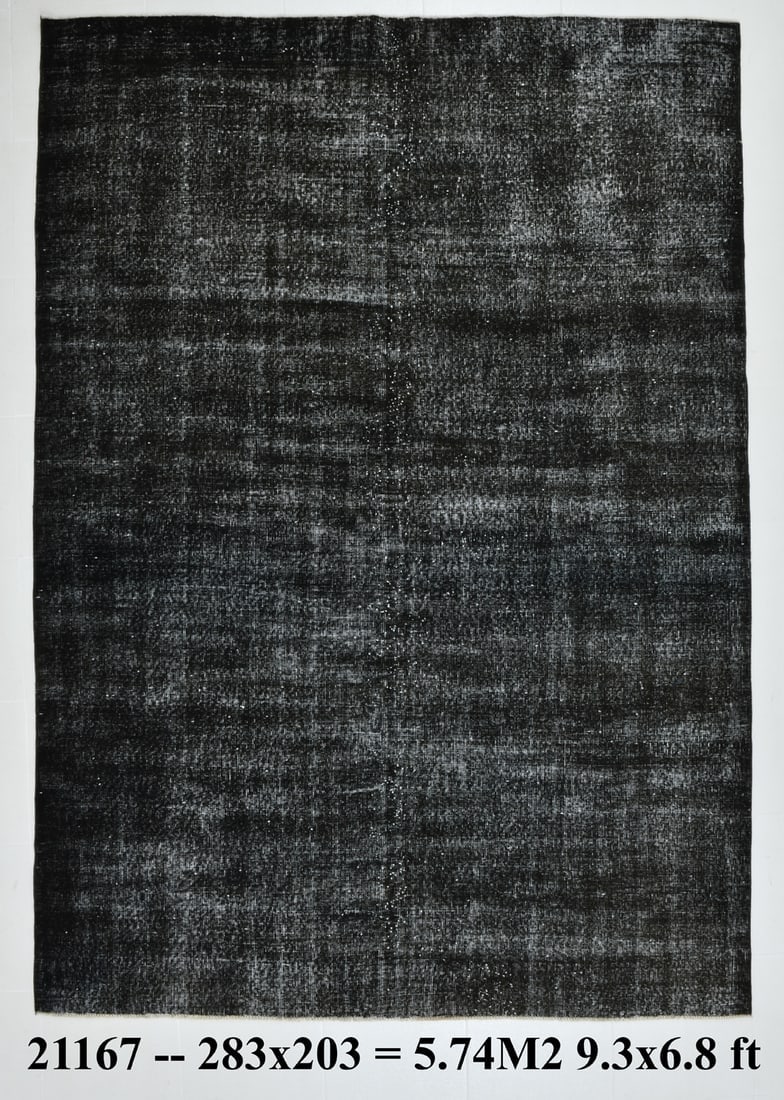 6'7'' x 9'3'' Handmade Vintage Wool Rug - 21167 (1 of 20)