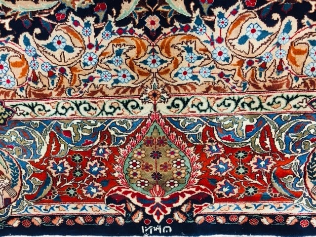 Vintage Persian Mashad- Kashmar rug-4555 - 6
