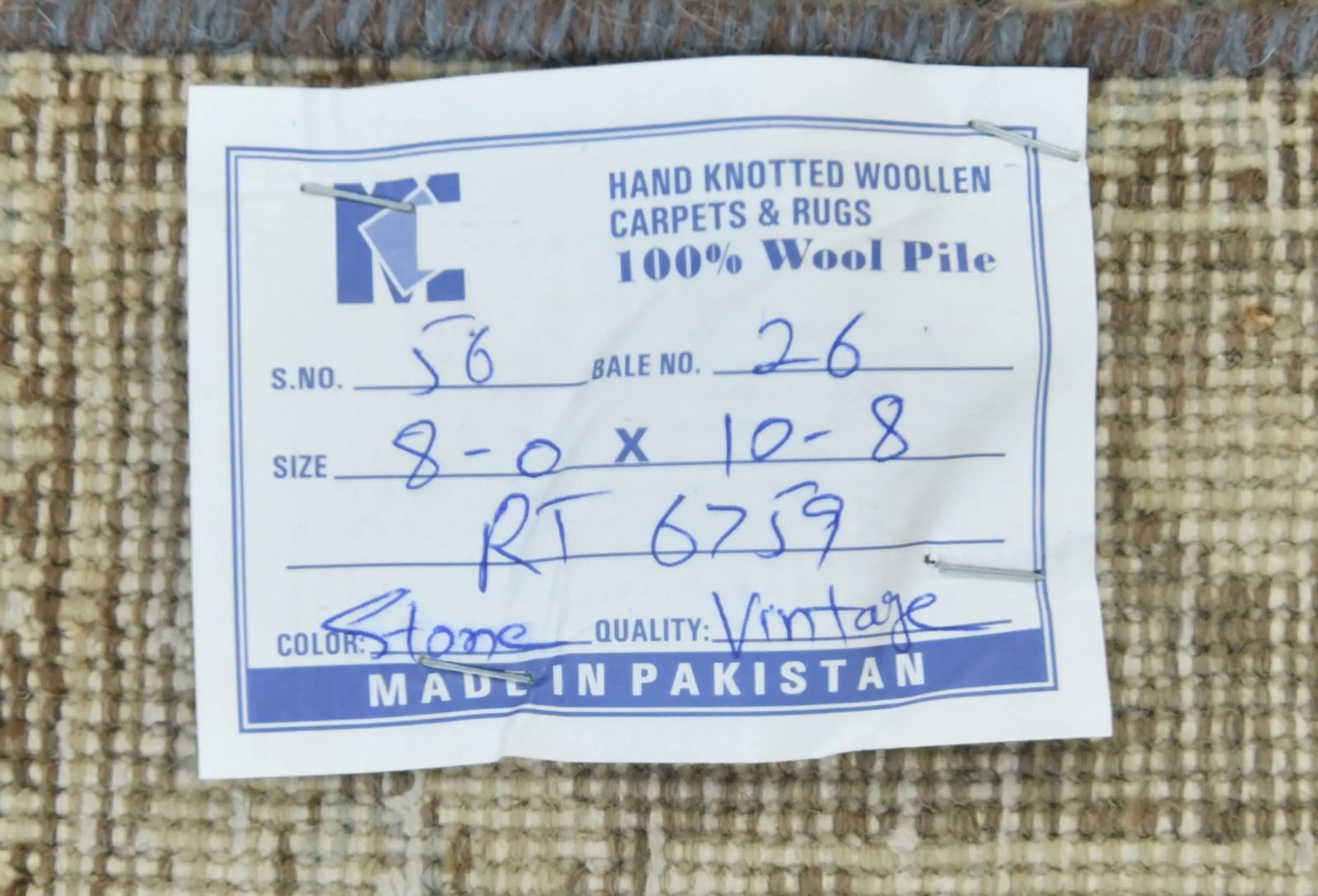 Semi Antique Muted Beige Floral 8X11 Distressed Vintage Oriental Rug - 13