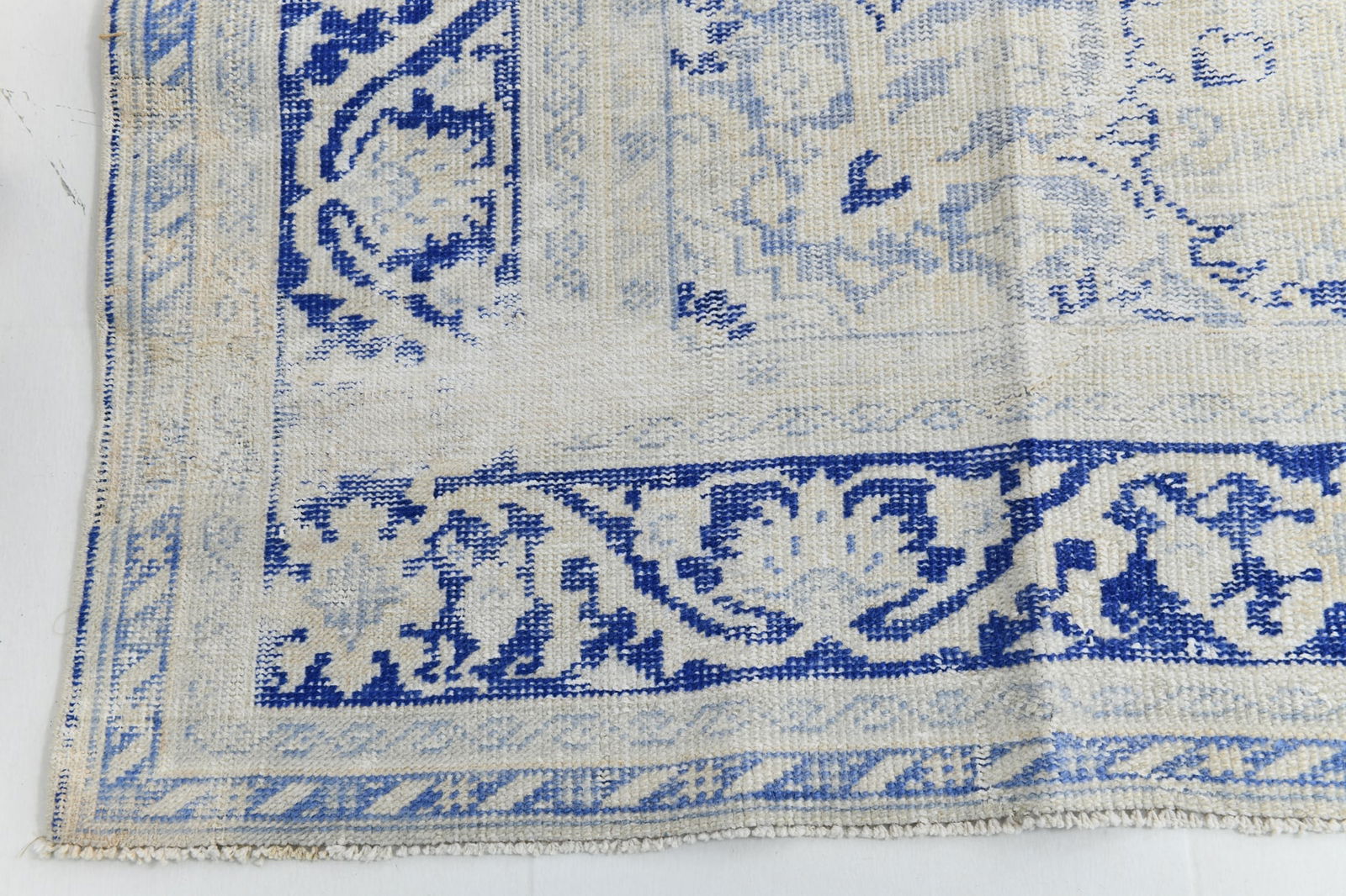 8'7'' x 12'8'' Handmade Vintage Wool Rug - 18606 - 16