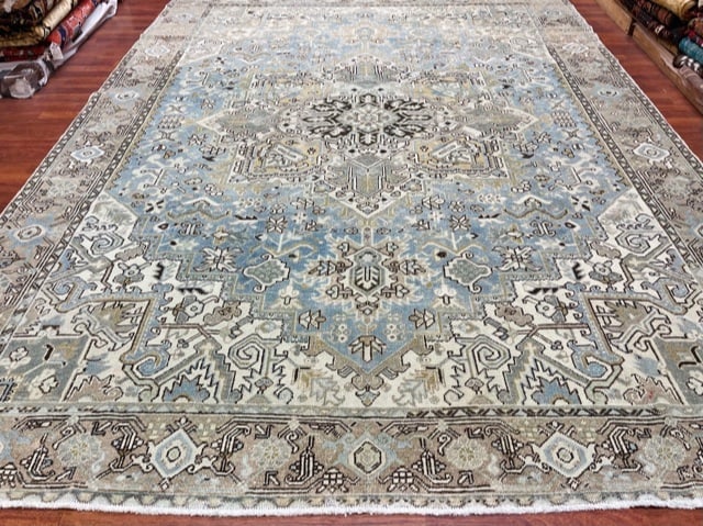Antique Persian Heriz Rug-4952 - 2
