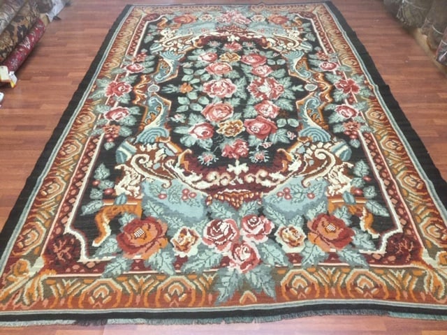 Antique European Kilim Rug- - 2