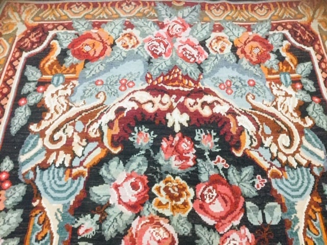 Antique European Kilim Rug- - 5