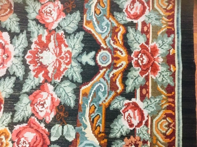 Antique European Kilim Rug- - 6