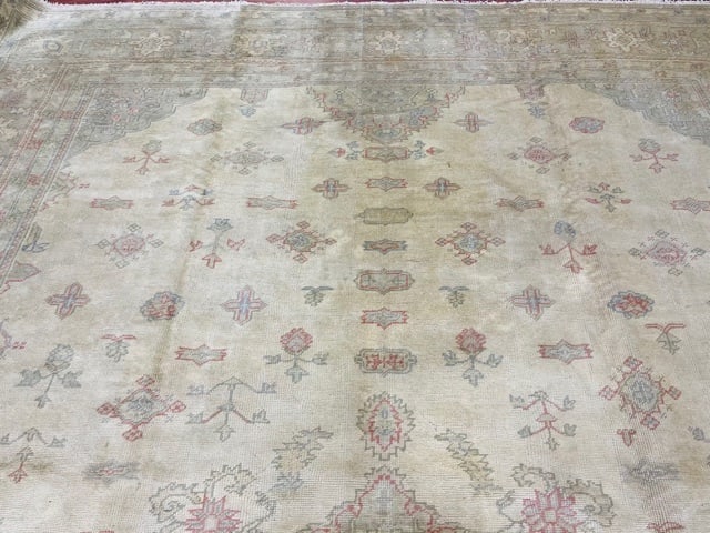 Antique Turkish Ushak rug-2475 - 9