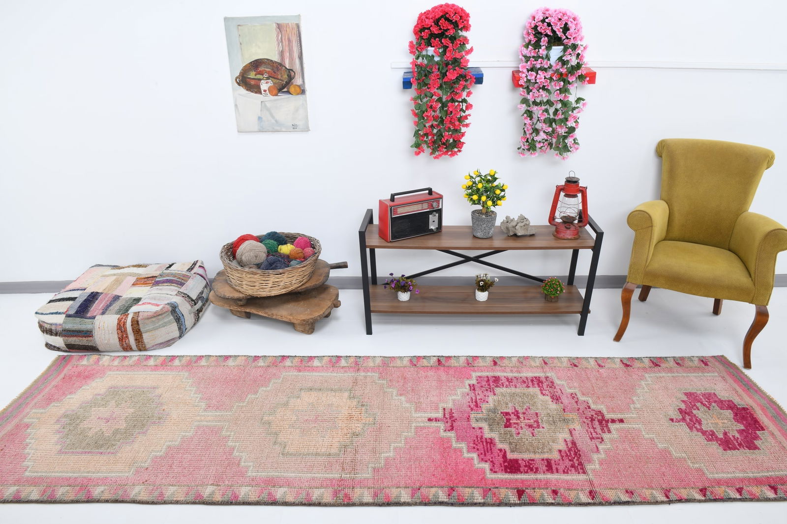 3'1'' x 11'4'' Vintage Wool Runner Rug - 18163 - 3